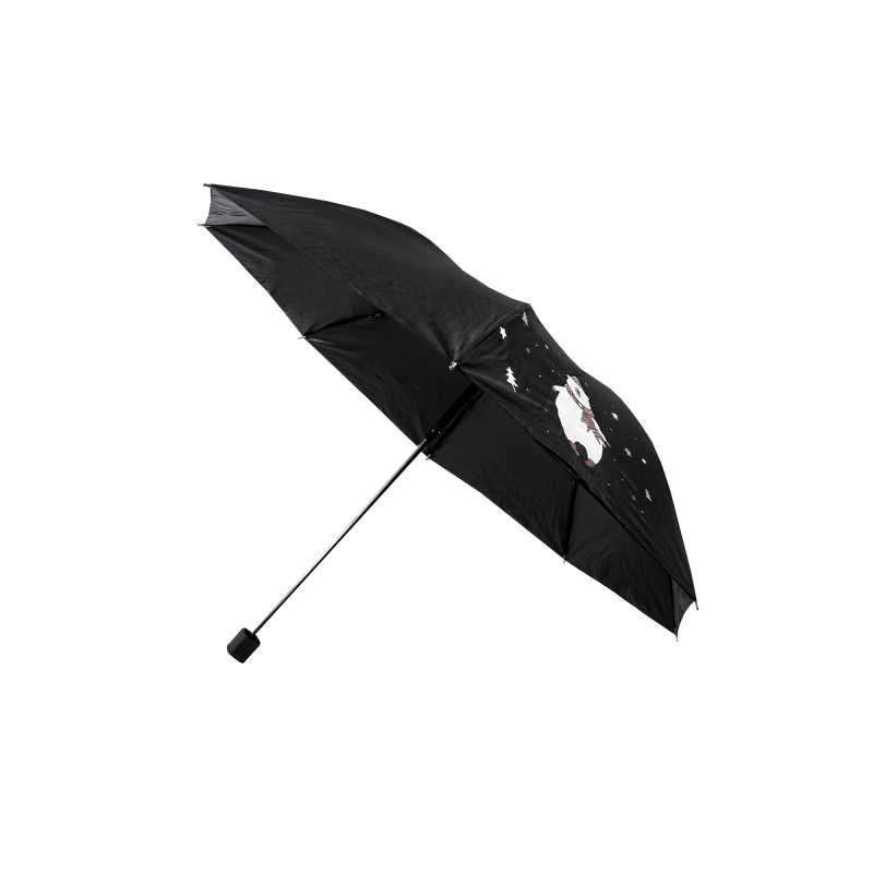 Aga Kinderschirm, Regenschirm, 97 cm Schwarz, Klappschirm mit Automatik-Öffnung, Taschenschirm