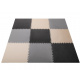 Aga Foam Puzzlematte 9 Stück schwarz und grau 60x60