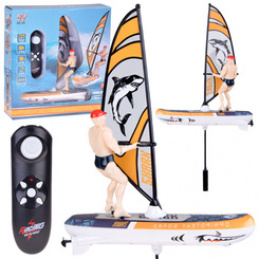 Zdalnie sterowany świecący WINDSURFER pływający na pilota RC0740 uniwersalny