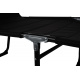 Linder Exclusiv Klappbarer Gartenliege XXL mit Baldachin Schwarz