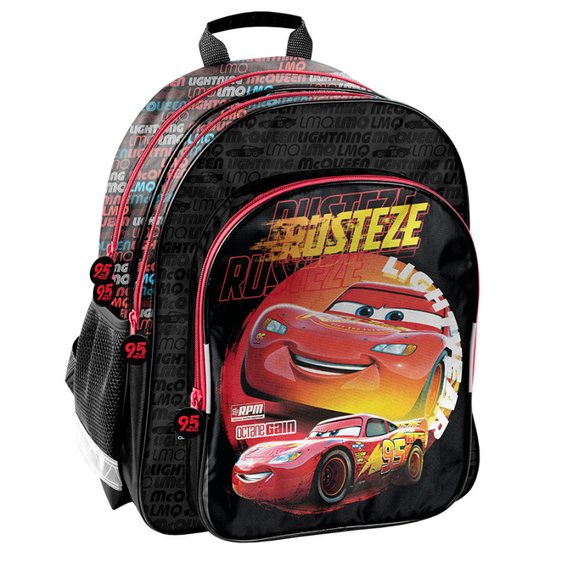 Paso School Dreikammer-Rucksack Cars