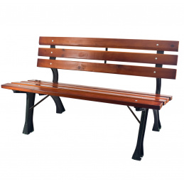 Linder Exclusiv Gartenbank 3-Sitzer Parkbank bis 240 Kg Gartenmöbel Holzbank MC4353 120x57x70cm