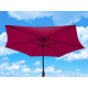 Linder Exclusiv Kippbarer Sonnenschirm, Gartenschirm Ø 250 cm,mit Kurbelmechanismus, Rot