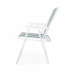 Linder Exclusiv Campingstuhl PO2600SG Grün mit Streifen – Klappstuhl, bis 120 kg belastbar, faltbar, für Angler, Strand & Outdoor