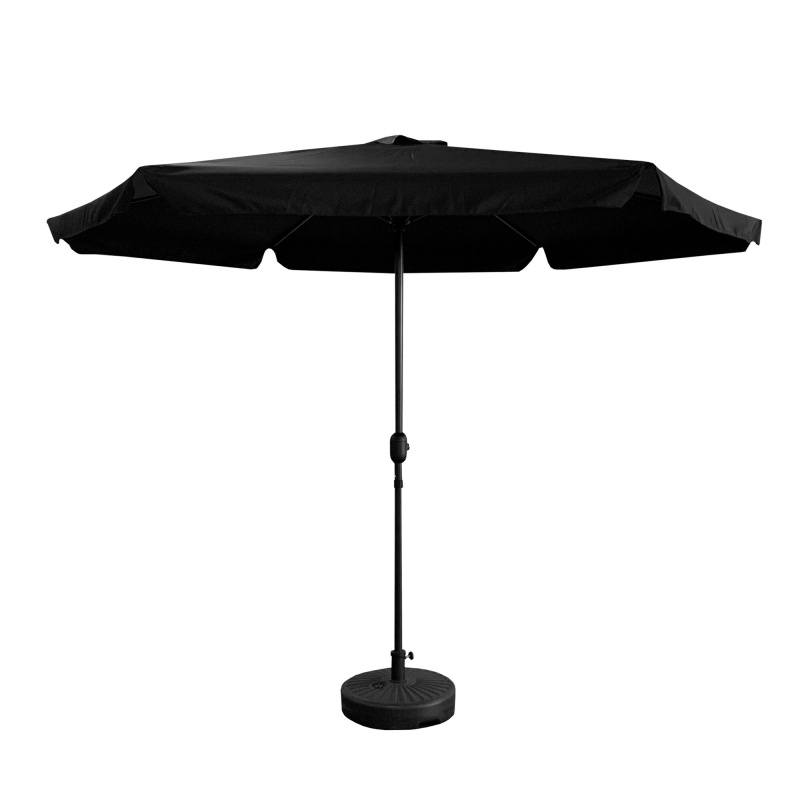 Aga Gartensonnenschirm 300 cm MR2027 Schwarz