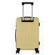 Aga Travel Koffer Set 3 teilig Größen L/M/S, Gepäck: ABS Hartschalen Trolleys mit TSA Kombinationsschloss MR4668 Beige