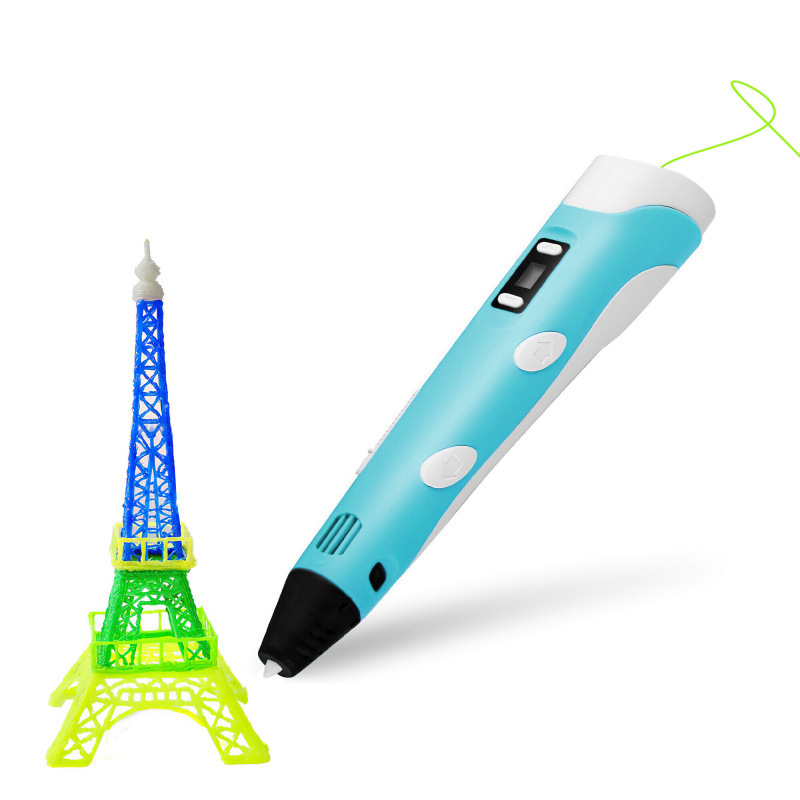 Aga 3D Stift mit LCD-Display Blau