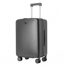 Aga Travel Handgepäck, Reisekoffer MR4674 Dunkelgrau, Hartschale, TSA, 4 Rollen, Teleskopgriff