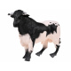 Figur Schwarz-weißes Bull-Tier vom Bauernhof ZA4473