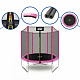 Aga SPORT TOP Trampolin, 180 cm 6 ft Rosa, Kindertrampolin, Gartentrampolin mit Sicherheitsnetz  + Schutznetz