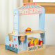 Aga4Kids Kinderküche, Spielküche Hamburger Holzspielzeug, Küchenzubehör Lebensmittel Spielzeug Fast Food Set, Küchenspielzeug Essen für Rollenspiele