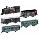 Elektrische Zuglokomotive mit Waggons RC0448