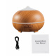 Aga Aroma Diffuser MRDI10-LBrown mit Led-Beleuchtung, Luftbefeuchter, Raumbefeuchter Hellbraun