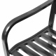Aga Gartenbank Metall, 2-Sitzer Sitzbank, Parkbank bis 240kg belastbar, Terrassenbank für Garten, Balkon und Terrasse MR2003 127x60x89 cm