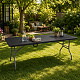 Aga Garten Klapptisch 240x74x74 cm Schwarz