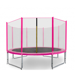 Aga SPORT PRO Trampolin 366 cm Rosa + Schutznetz