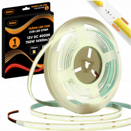LED pásek COB Neon 12V - 528D - 15W/m - IP20 - 1650lm - 1m - neutrální barva