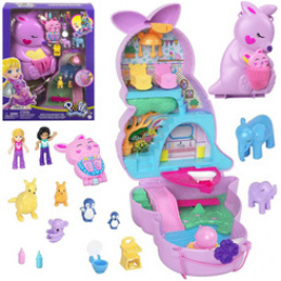 Zestaw Polly Pocket Torebka kangurek składany domek figurki ZA6048 uniwersalny