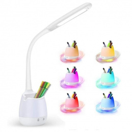 K711U LAMPKA BIURKOWA SZKOLNA  LED RGB    ORGANIZER