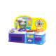 Aga4Kids Tragbare Kinderküche HAPPY COOKING mit Licht & Sound – Mini Spielküche mit Ofen, Toaster & Mixer aus Kunststoff, Blau