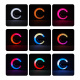 Aga RGB LED Lampe 5in1 mit kabellosem Ladegerät Schwarz