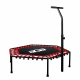 Aga FITNESS Trampolin 130 cm Rot + Griff