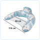 Krzesło do pływania fotel leżak hamak wodny niebieski