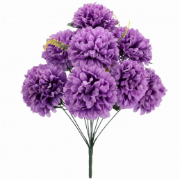 Bukiet sztucznych kwiatów fioletowe Chryzantemy - 54 cm