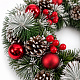 Aga Weihnachtskranz 36 cm rot mit Tannenzapfen