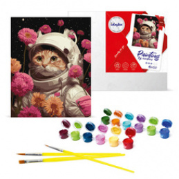 Zestaw do malowania po numerach Wyprawa kota KHO6593 40x50 AP0035 uniwersalny