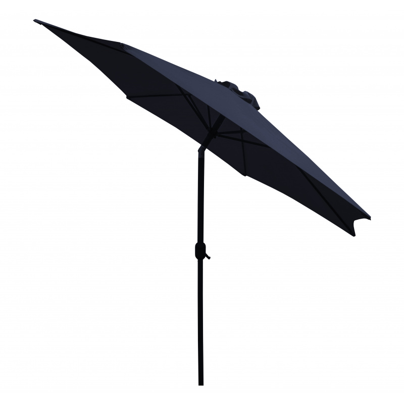 Linder Exclusiv Knick Sonnenschirm, Gartenschirm Ø 300 cm,mit Kurbelmechanismus, Blau