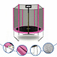 Aga SPORT TOP Trampolin, 180 cm 6 ft Rosa, Kindertrampolin, Gartentrampolin mit Sicherheitsnetz  + Schutznetz
