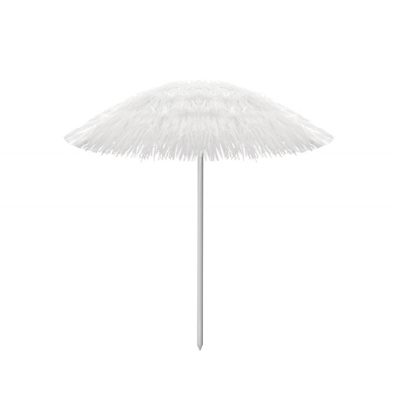 Linder Exclusiv Sonnenschirm, Strandschirm, UV-Schutz 30,Hawaii Weiß