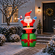 Aga Aufblasbarer LED-Weihnachtsmann 185 cm