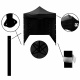 Aga Scherenzelt PARTY 2x3m Schwarz