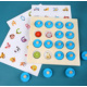Aga Holz-Memory-Brettspiel + 4 Karten