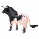Figur Schwarz-weißes Bull-Tier vom Bauernhof ZA4473