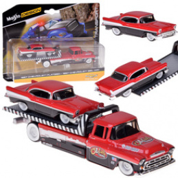 Maisto Licencjonowane Auta Metalowe Chevrolet Flatbed 1957 i Bel Air ZA5864 uniwersalny