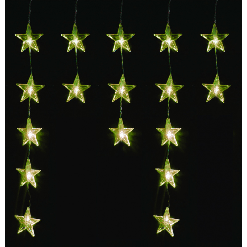 Linder Exclusiv Weihnachtsbeleuchtung Anhänger Sterne 40 LED Warmweiß