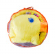 Aga4Kids Spieldecke Entenküken MRBM06 Baby Krabbeldecke mit Spielbogen,Spieldecke mit 4 abnehmbaren Spielzeugen