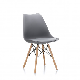 Aga Esszimmerstuhl MR2035Grey, Skandinavisch Design Küchenstühle Stuhl Grau