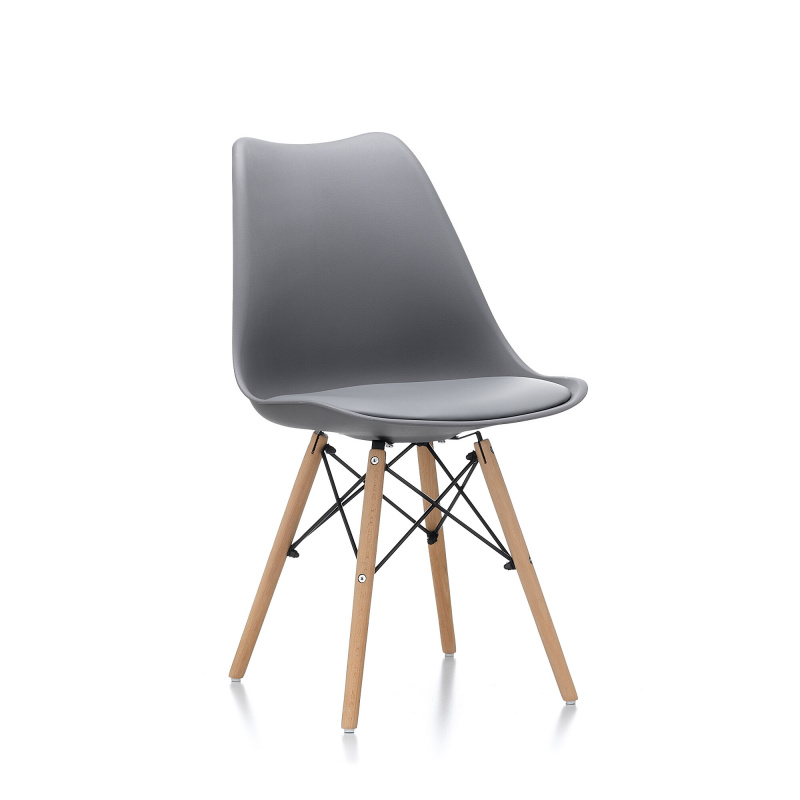 Aga Esszimmerstuhl MR2035Grey, Skandinavisch Design Küchenstühle Stuhl Grau