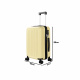 Aga Travel Koffer Hartschalenkoffer Trolley Rollkoffer Reisekoffer Handgepäck mit TSA-Schloss und 4 Rollen, Handgepäck  MR4668 Beige