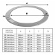 Aga Trampolin Randabdeckung, Randschutz, Trampolinzubehör, Federabdeckung für Trampolin 335 cm Blau