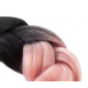 Haar Canel synthetische Zöpfe Ombre schwarz und rosa ISO