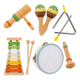 B70D DREWNIANE INSTRUMENTY MUZYCZNE       TAMBURYNO CYMBAŁKI