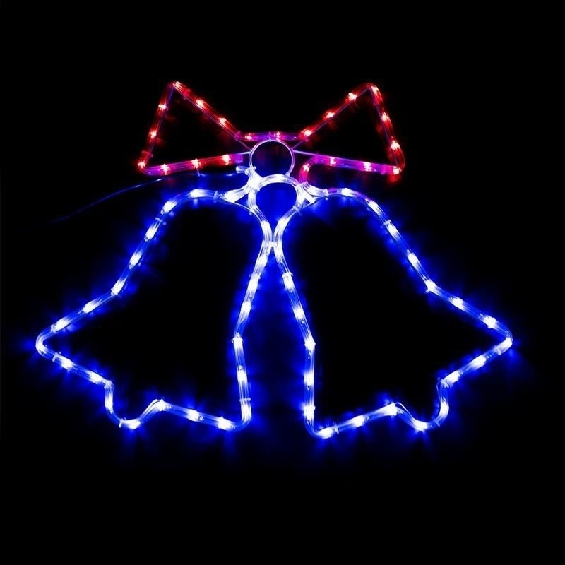 LD2 DZWONKI WĄŻ LED LAMPKI BLUE/RED XXL