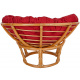 Aga Rattan-Sessel PAPASAN Dunkelrot