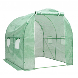 Aga Garten-Foliengewächshaus Polytunnel Folienhaus Pflanzenhaus 2x2x2 m