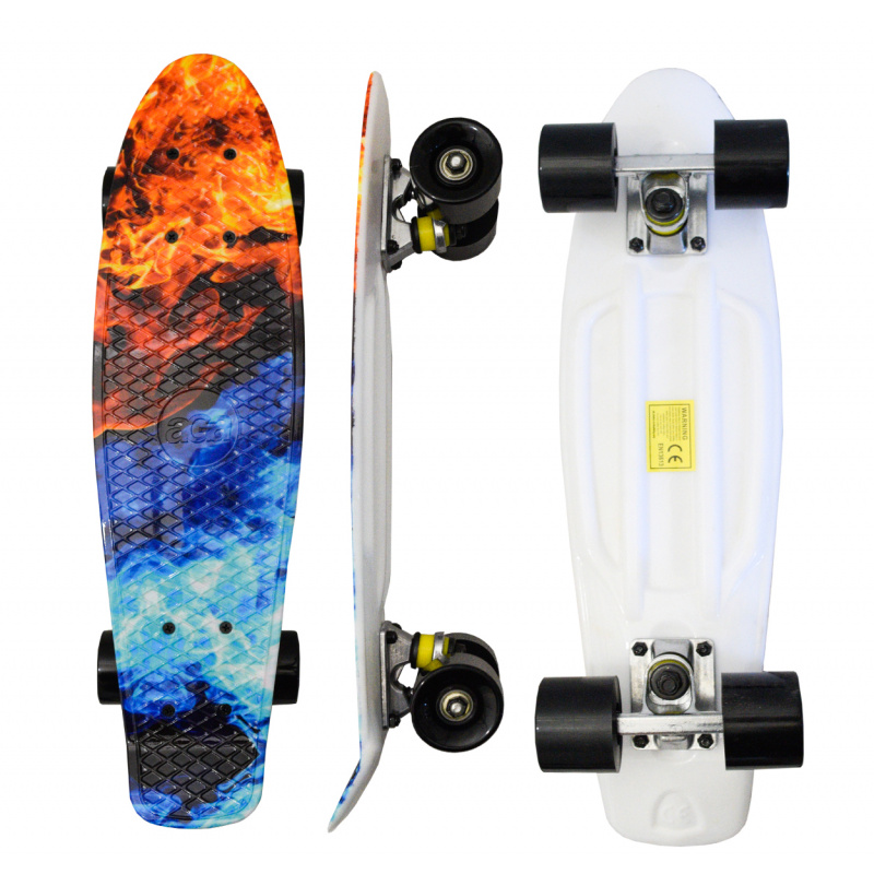 Aga4Kids Pennyboard MR6006, ABEC 7, 100kg Belastbar, Pennyboard, Longboard, Skateboard, Miniboard